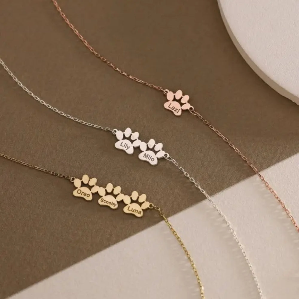 Braccialetto Personalizzato con Zampette e Nome del Tuo Pet: Porta Sempre con Te il Tuo Amico a Quattro Zampe
